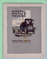 1911 Federal Motor Truck Company Detroit Michigan USA Cover - Camions