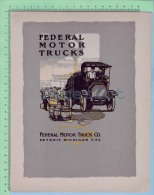 1911 Federal Motor Truck Company Detroit Michigan USA Cover - Camion
