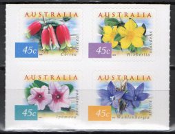 Australia 1999 Coastal Flowers Block Of 4 Self-adhesives MNH - Nuovi