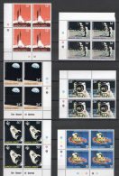 Samoa 1979 Moon Landing Anniversary & Space Set As Corner Blocks Of 4 MNH - Samoa