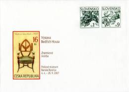 Entier Postal De 2007 Sur Enveloppe Illustrée - Omslagen