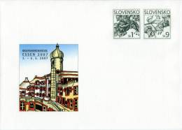 Entier Postal De 2007 Sur Enveloppe Illustrée - Briefe