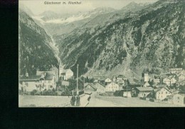 Göschenen Goeschenen Mit Rienthal Paar Läuft Am Ortsrand Panorama Vue Generale Um 1900 - Göschenen