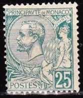 Monaco 1891-94 Prince Albert 1e 25 C. Vert Y&T 16 Neuf Avec Charniere - Nuovi