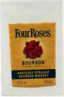 - ETIQUETTE FOUR ROSES . BOURBON . - Whisky