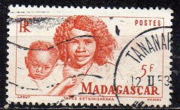 MADAGASCAR 1946  Betsimisaraka Mother & Child - 5f. - Orange  FU - Used Stamps