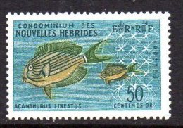 New Hebrides (French) 1963 50c Clown Surgeonfish Definitive, MNH (A) - Neufs