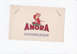 11 - BUVARD MOUTARDE AMORA DIJON - Mostard