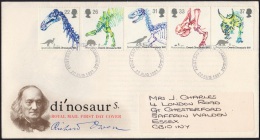 GB 1991-0005, 150th Anniversary Of Dinosaurs´ Identification By Owen FDC, Cambridge Postmark - 1991-00 Ediciones Decimales