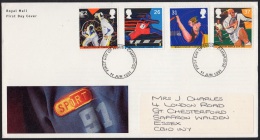 GB 1991-0002, World Student Games FDC, Cambridge Postmark - 1991-2000 Decimal Issues