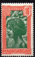 MADAGASCAR 1930 Hova Girl - 10c. - Green And Red   MH - Nuevos