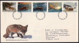 GB 1992-0010, The Four Seasons (Wintertime) FDC, RM Cachet Cambridge Postmark - 1991-2000 Dezimalausgaben