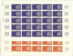 ANDORRA-HOJA  ENTERA EUROPA   CORREO FRANCES CATALOGO M .ABAD. Nº 202/203 - Blocs-feuillets