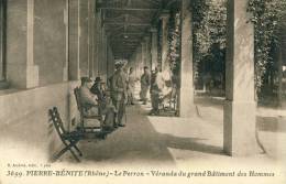 Pierre-Bénite  Le Perron- Véranda Du Grand Bâtiment Des Hommes  Cpa - Pierre Benite