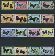 1974-75 Belise, Farfalle, Serie Completa Nuova (**) - Belize (1973-...)