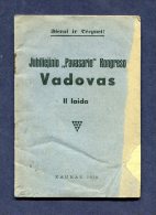 1938 Lithuania Lietuva / Congress Guide (Kongreso Vadovas) - Libros Antiguos Y De Colección