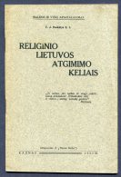 1932 Lithuania Book Lietuva / Religious Revival (Religinio Atgimimo) J. Paukstys - Old Books