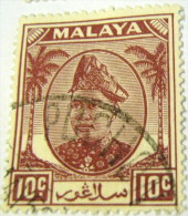 Selangor 1949 Sultan Hisamud-din Alam Shah 10c - Used - Selangor