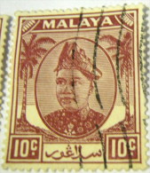 Selangor 1949 Sultan Hisamud-din Alam Shah 10c - Used - Selangor