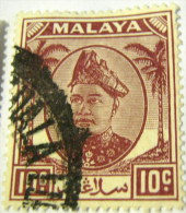 Selangor 1949 Sultan Hisamud-din Alam Shah 10c - Used - Selangor