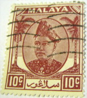 Selangor 1949 Sultan Hisamud-din Alam Shah 10c - Used - Selangor