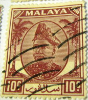 Selangor 1949 Sultan Hisamud-din Alam Shah 10c - Used - Selangor