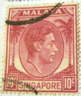 Singapore 1948 King George VI 10c - Used - Singapur (...-1959)