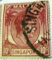 Singapore 1948 King George VI 10c - Used - Singapour (...-1959)