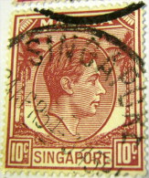 Singapore 1948 King George VI 10c - Used - Singapour (...-1959)