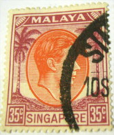 Singapore 1948 King George VI 35c - Used - Singapour (...-1959)