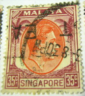 Singapore 1948 King George VI 35c - Used - Singapore (...-1959)