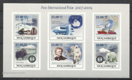 Mozambique Non Dentelé Année Polaire Internationale Ours 2009 ** Moçambique Int Polar Year Bear Imperforated ** - International Polar Year