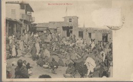 ETHIOPIE    Marché Central De Harrar CPA 1909 Ecrite Depuis La Cote Des Somalis Française - Äthiopien