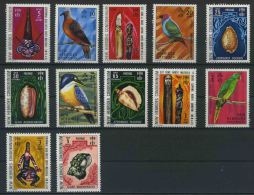 1972 Nuove Ebridi, Arte Indigena Uccelli E Conchiglie, Serie Completa Nuova (**) - Unused Stamps