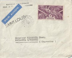 Saint - Louis    Sénégal  AOF LETTRE  Par Avion Vers La Charente - Brieven En Documenten