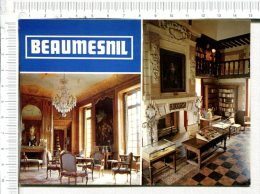 BEAUMESNIL  -  Le Château  - 2 Vues  :  Vues  D Intérieur :   Le Grand Salon, La Salle à Manger - Beaumesnil
