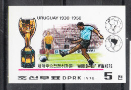 Korea Nord   -   1978.  Uruguay Champion 1930.  Rare Imperforated MNH Stamp - 1978 – Argentine