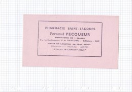 71 - BUVARD PHARMACIE MEDICAMENT PECQUEUR TOURCOING - Chemist's