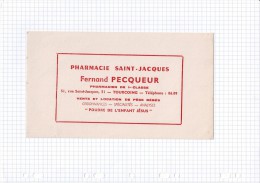 72 - BUVARD PHARMACIE MEDICAMENT PECQUEUR TOURCOING - Produits Pharmaceutiques