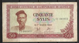 GUINEE . 50 SYLIS . 1980 . - Guinée