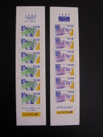 Lot De 2 Carnets Journée Du Timbre 1990/1991 - Thèmes : Informatique, Automatisation Du Courrier - Dag Van De Postzegel