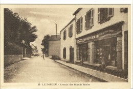 Carte Postale Ancienne Le Pouldu - Avenue De SGrands Sables - Patisserie, Commerces - Le Pouldu