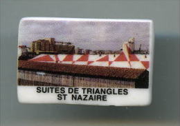 FEVES - FEVE SERIE MONUMENTS EN PAYS DE LOIRE - SUITE DE TRIANGLES - ST NAZAIRE - Regions