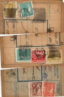 Czechoslovakia Hradcany On Parcel Cut 3pc Cencels Lot #556 - Storia Postale