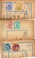 Czechoslovakia Hradcany On Parcel Cut 3pc Cencels Lot #557 - Storia Postale