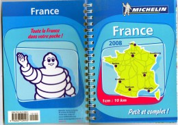 MICHELIN ATLAS ROUTIER PETIT ET COMPLET FRANCE 2008 FORMAT EN CM 12 X 17 - Michelin-Führer