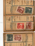 Czechoslovakia Hradcany On Parcel Cut 3pc Cencels Lot #565 - Brieven En Documenten