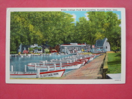 Russells Point Ohio  White Cottage Park Boat Landing  1954 Cancel  --- Ref 1020 - Autres & Non Classés