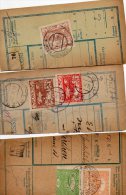 Czechoslovakia Hradcany On Parcel Cut 3pc Cencels Lot #570 - Cartas & Documentos