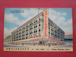 - Iowa > Cedar Rapids   Smulekoff's Furniture Store  Linen 1970 Cancel  -- Ref 1020 - Cedar Rapids